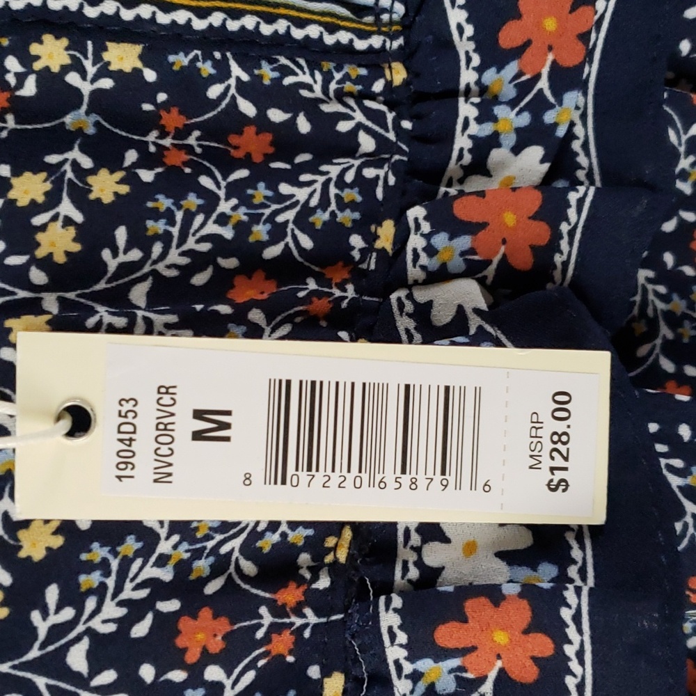 NEW Max Studio Sleeveless Printed Ruffle Dress - Picture 8 of 13